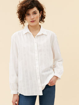 Marks & Spencer - Pure Cotton Striped Oversized Shirt