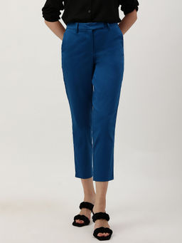 Marks & Spencer - Cotton Mix Slim Fit Cropped Trouser