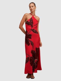 Forever New - Red Nova Arrow Neck Maxi Dress