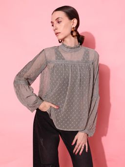 STREET 9 - Grey Blousen Top