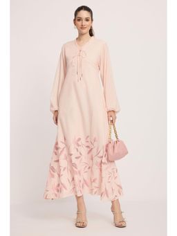 Virgio - Pink Printed Cotton Dress for Women