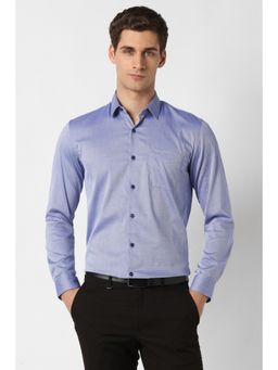 Peter England - Men Light Blue Slim Fit Full Sleeves Formal Shirt