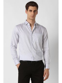Peter England - Men White Regular Fit Full Sleeves Formal Shirt