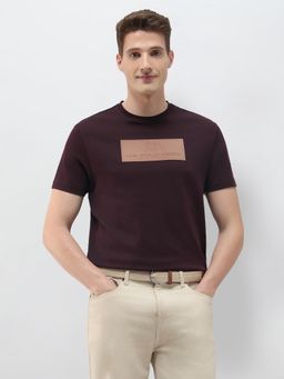 U.S. Polo Assn. Denim Co. - Men'S Brown Brand Embossed Slim Fit T-Shirt