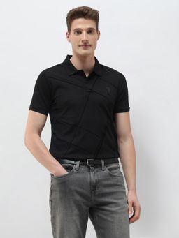 U.S. Polo Assn. Denim Co. - Men'S Geometric Printed Black T-Shirt