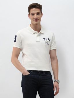U.S. Polo Assn. Denim Co. - Men'S Solid Summer House Slim Fit White T-Shirt