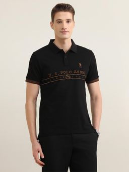 U.S. POLO ASSN. - Men'S Brand Embroidered Sotogrande Black T-Shirt