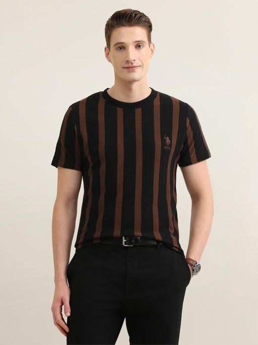 U.S. POLO ASSN. Men'S Vertical Striped Sotogrande Slim Fit T-Shirt