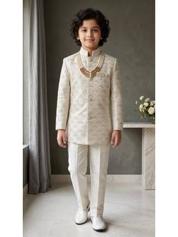 Ahhaaaa - Boys Indo Western Sherwani With Pant for Kids