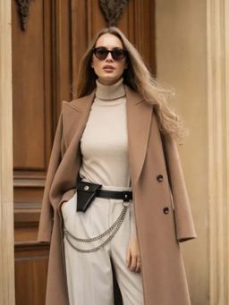 Odette - Black Pu Metallic Design Belt Bag for Women