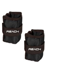 Reach - Adjustable Ankle Weights for Fitness (500 Grams, Black)