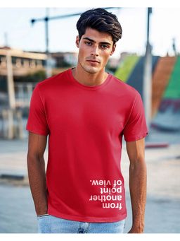 Bewakoof - Men Bold Red Another Typography T-Shirt