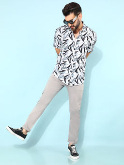 CRIMSOUNE CLUB - Mens Grey Cotton Trousers