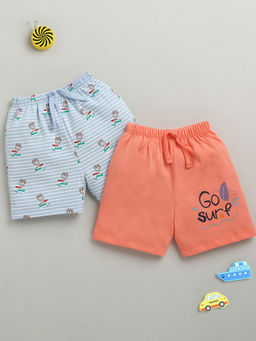 Bumzee - Multi-Colour Boys Printed Shorts (Pack Of 2)