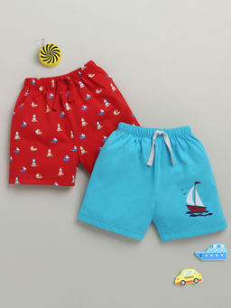 Bumzee - Multi-Colour Boys Printed Shorts (Pack Of 2)