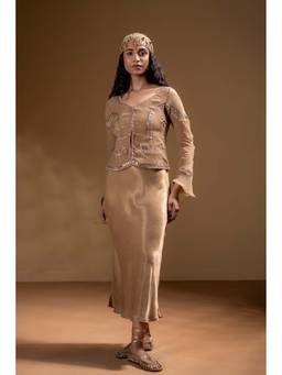 Baise Gaba - Tamanna A Line Midi Dress And Jacket