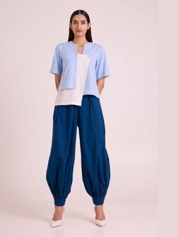MADDER MUCH - Shelly Panelled Blues Co-ord Set