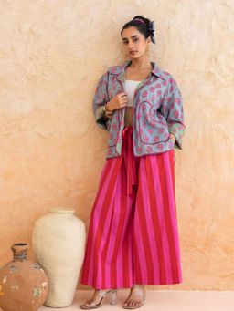 MoonTara - Cotton Dusty Blue Co-ord Set