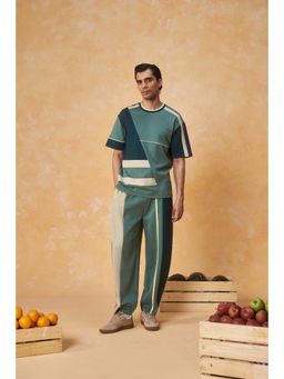 Muvazo - Diagonal Multi Coloured Panel Co-Ord
