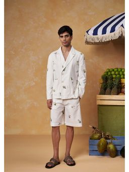 Muvazo - Heritage Flora Blazer with Shorts