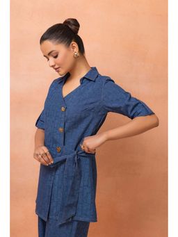 SEW - Denim Weave Style Co-Ord Set