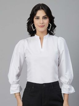 Style Quotient - Women's White Formal Top