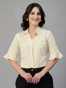 Style Quotient - Women's White Shirt Style Top