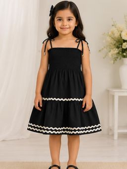 The Natkhat Tales - Black Girls Smocked Dress