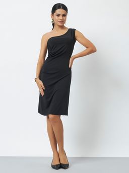 Trend Arrest - Black One Shoulder Dress