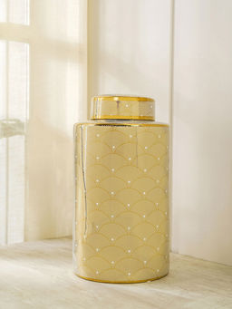 Pure Home + Living - Umbra Gold Ceramic Canister - Tall