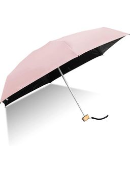 House of Quirk - Pink Travel Umbrella Auto Open Close Mini Umbrella with Carrying Pouch