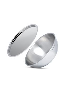 Bergner - Argent Stainless Steel Tasra With Lid, 24 Cm, 2.5 Litres. Induction Base. (1)