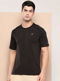 Alcis - Black Mens Printed Sports T-Shirt