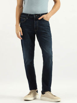 United Colors of Benetton - Men Navy Blue Solid Slim Fit Jeans