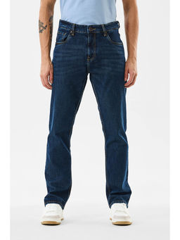 Snitch - Men Indigo Solid Comfortable Fit Jeans