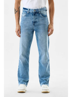 Snitch - Men Blue Solid Straight Fit Jeans