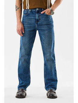 Snitch - Men Blue Solid Straight Fit Jeans