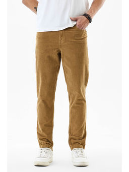 Snitch - Men Tan Solid Slim Fit Jeans