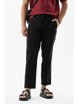 Snitch - Men Black Solid Slim Fit Trouser