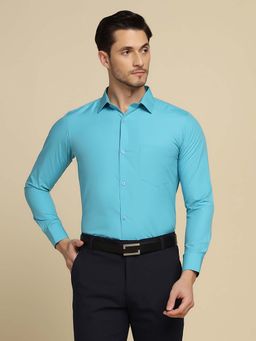 TAHVO - Blue Solid Shirt