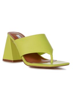 London Rag - Solid Green Heels