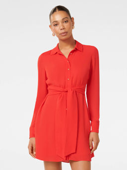 Forever New - Red Sherri Mini Shirt Dress