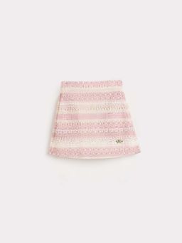 ELLE - Pink Blended Woven Skirt