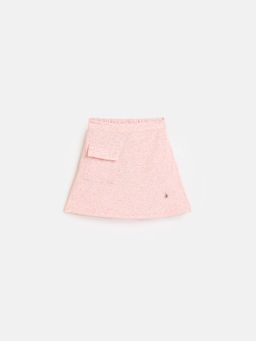 ELLE - Peach Blended Printed Skirt