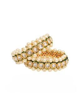 VIVINIA By Vidhi Mehra - Gold Plated Synthetic Stone Womens Bangles