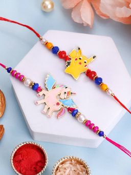 PANASH - Plated Brass Rakhis with Roli Chawal