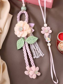 PANASH - Plated Bhaiya Bhabhi Bracelet Rakhis with Roli Chawal