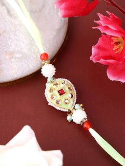 PANASH - Plated Beaded with Stone Studded Rakhi