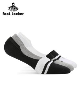 Puma - HERITAGE FOOTIE Unisex Black Socks (Pack of 3)