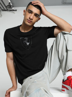 Puma - Ferrari Race Tonal Shield Mens Black T-Shirt